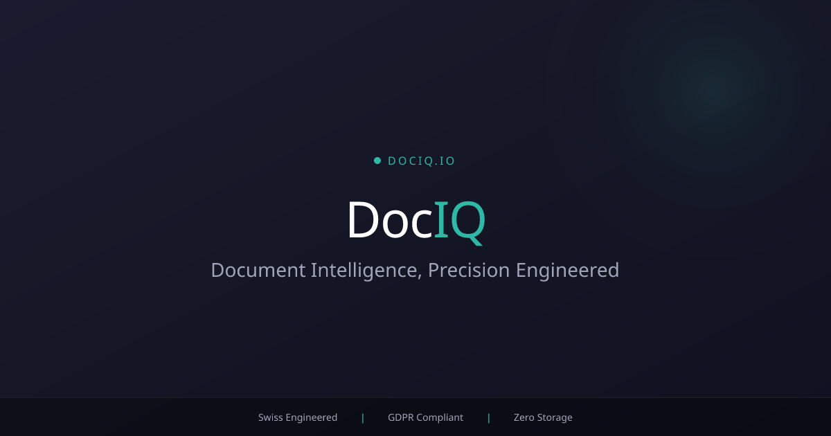 DocIQ: Document Intelligence, Precision Engineered