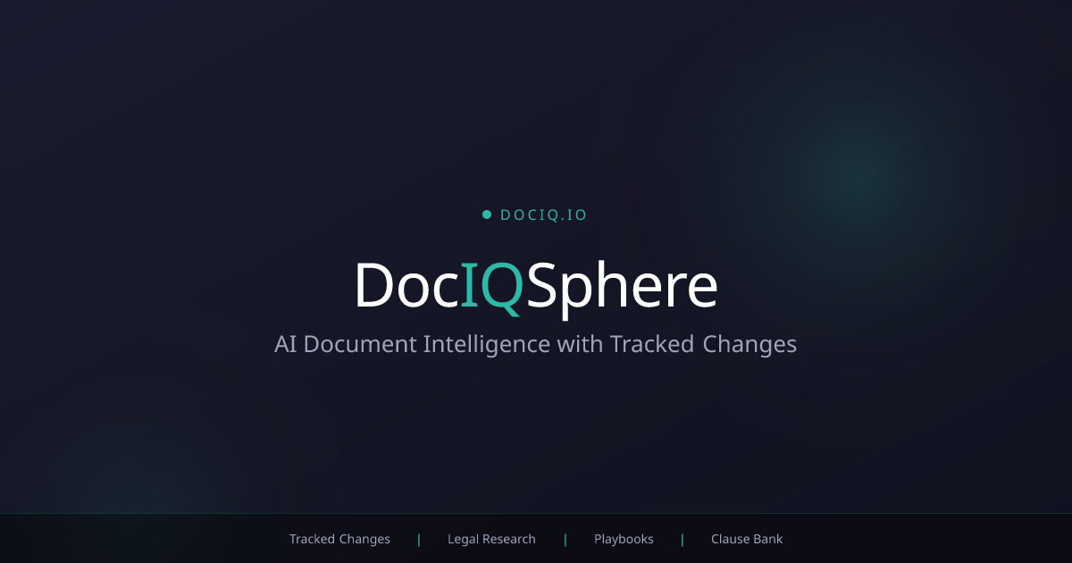 DocIQ Sphere: 40+ Tools. One Agent. Your Actual DOCX. | DocIQ